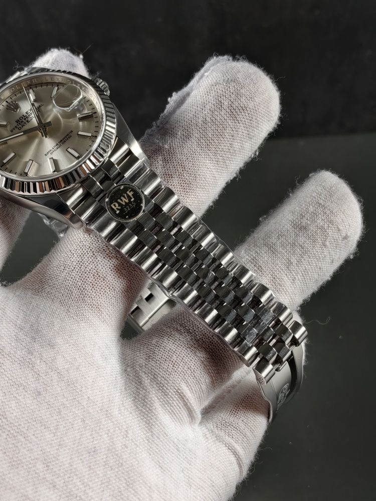 RW Silver Datejust | 36mm | Free-Sprung JH3235 Super Clone Movement | Jubilee Bracelet | Fluted Bezel