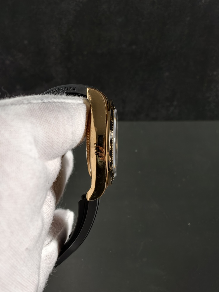 VSF V2 Daytona 126518LN Black & Everose Gold | 40mm | Weighted | DD4131 Super Clone Chronograph Movement | Oysterflex Bracelet (Size E+F)
