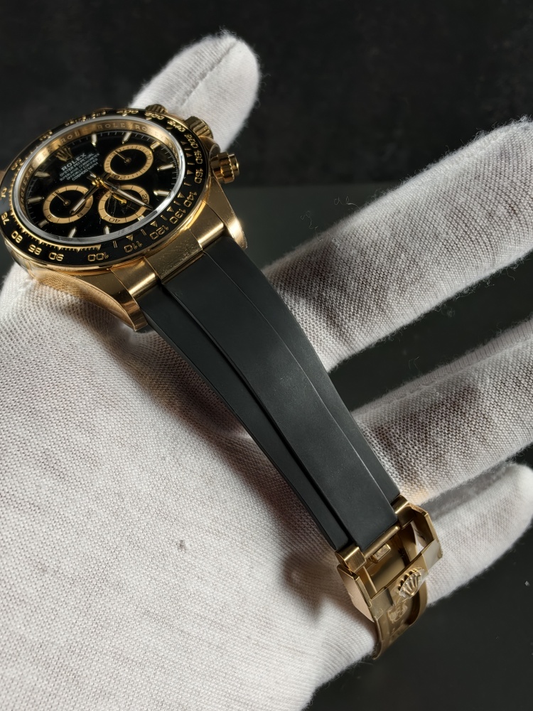 VSF V2 Daytona 126518LN Black & Everose Gold | 40mm | Weighted | DD4131 Super Clone Chronograph Movement | Oysterflex Bracelet (Size E+F)