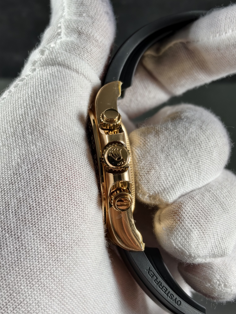 VSF V2 Daytona 126518LN Black & Everose Gold | 40mm | Weighted | DD4131 Super Clone Chronograph Movement | Oysterflex Bracelet (Size E+F)
