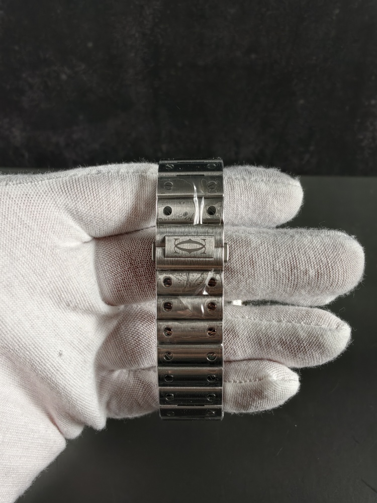 RICH Santos de Cartier Skeleton WHSA0027 Black ADLC | 39.8mm | 9611 MC Clone Manual-Wind Movement