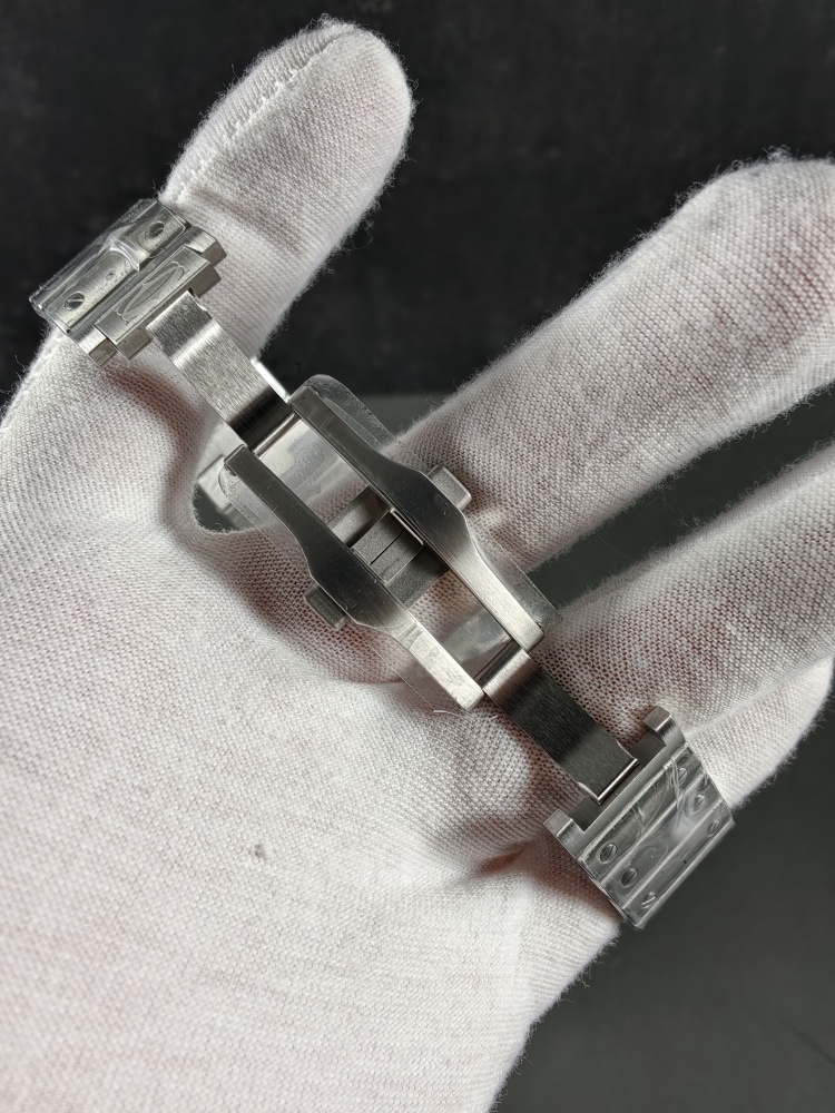 RICH Santos de Cartier Skeleton WHSA0027 Black ADLC | 39.8mm | 9611 MC Clone Manual-Wind Movement