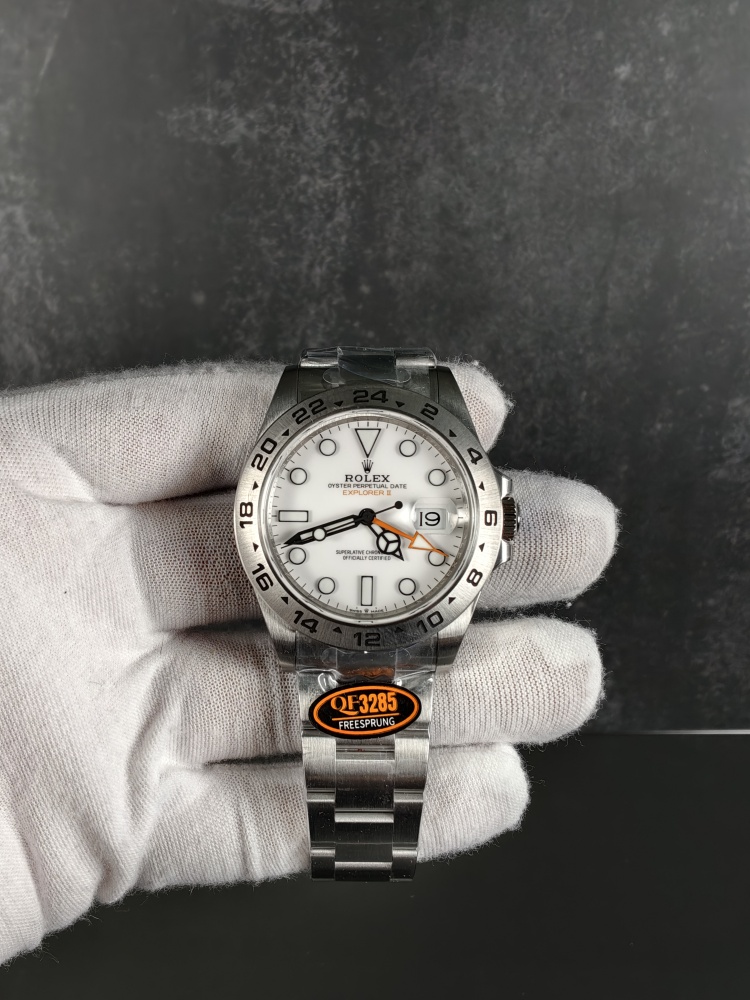 QF Explorer II White Dial 42mm – JH3285 Free-Sprung Super Clone Movement