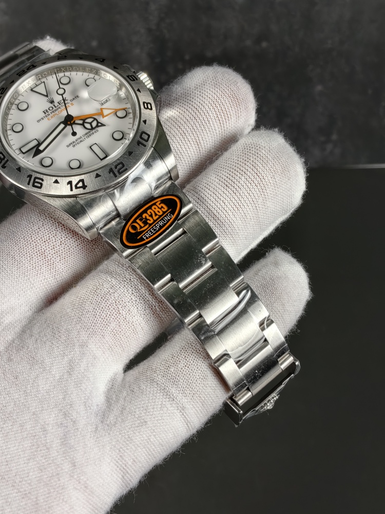 QF Explorer II White Dial 42mm – JH3285 Free-Sprung Super Clone Movement