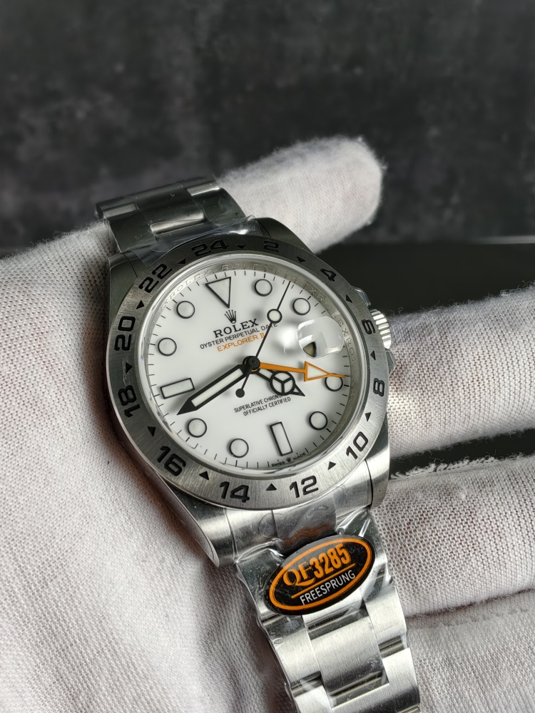 QF Explorer II White Dial 42mm – JH3285 Free-Sprung Super Clone Movement
