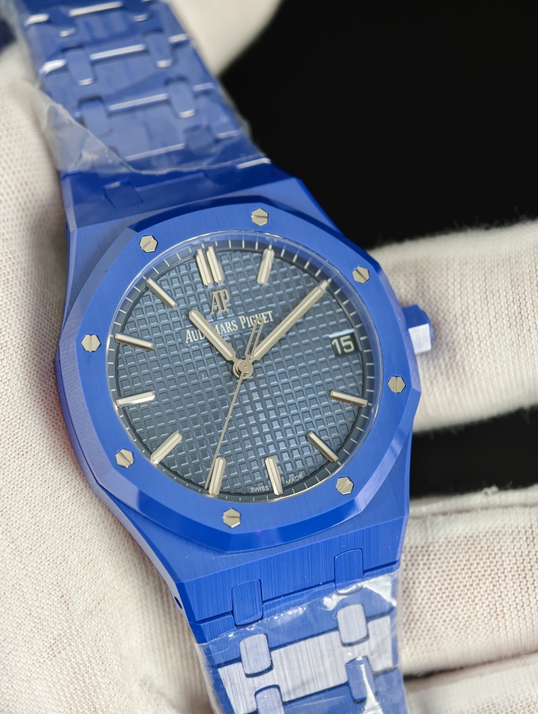 ZF Royal Oak 15500 41mm Blue Ceramic – SA4302 Free-Sprung Super Clone Movement