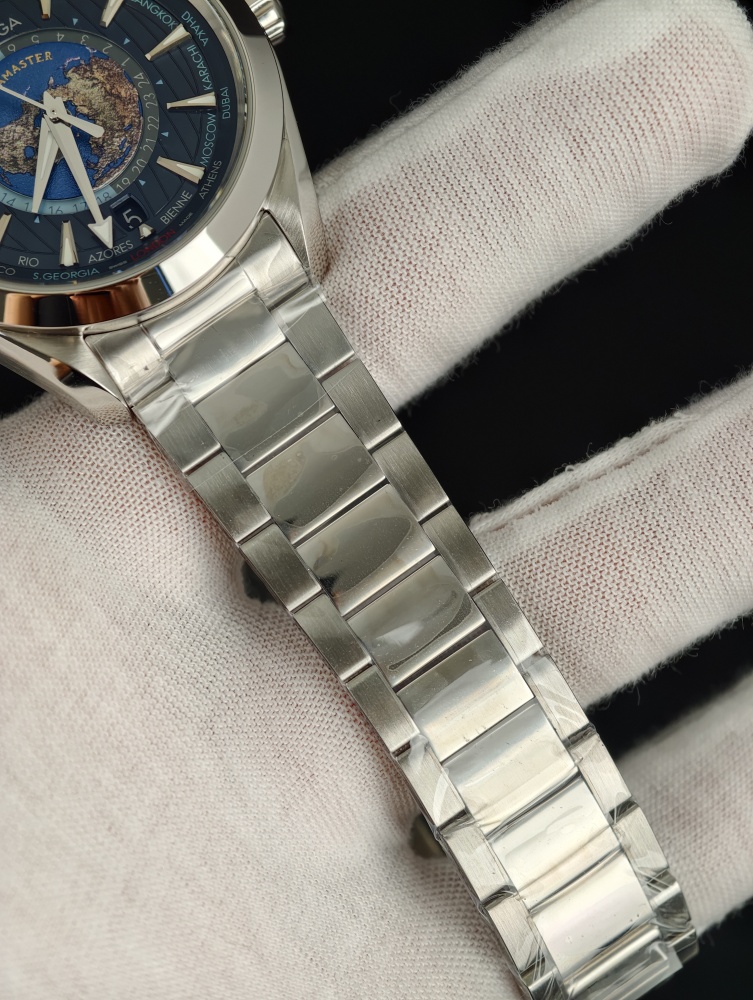 VSF Seamaster Aqua Terra 150M GMT Worldtimer 43mm Blue – Stainless Steel – DD8938 Super Clone Movement