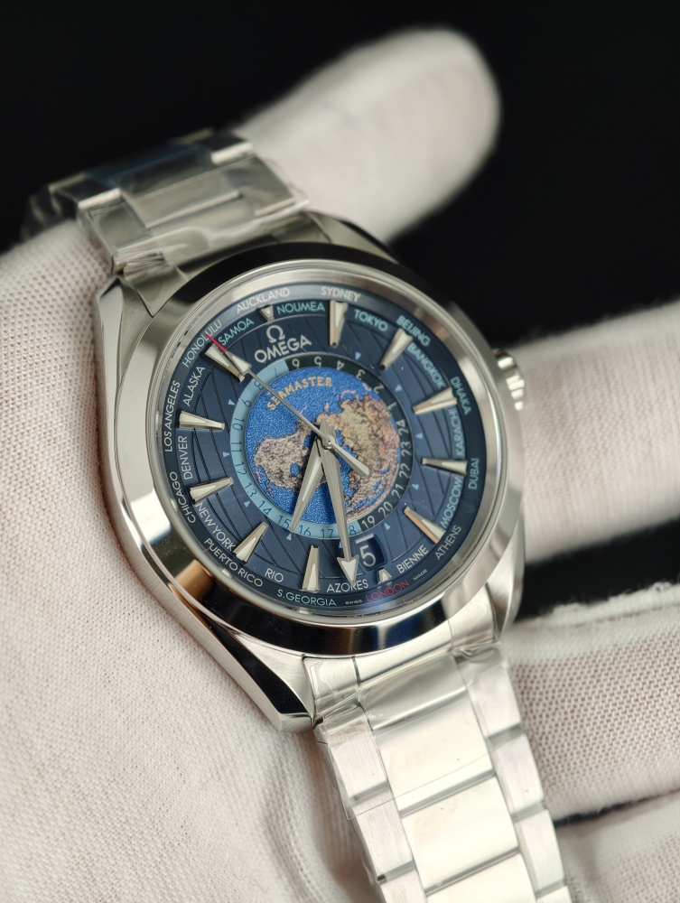 VSF Seamaster Aqua Terra 150M GMT Worldtimer 43mm Blue – Stainless Steel – DD8938 Super Clone Movement