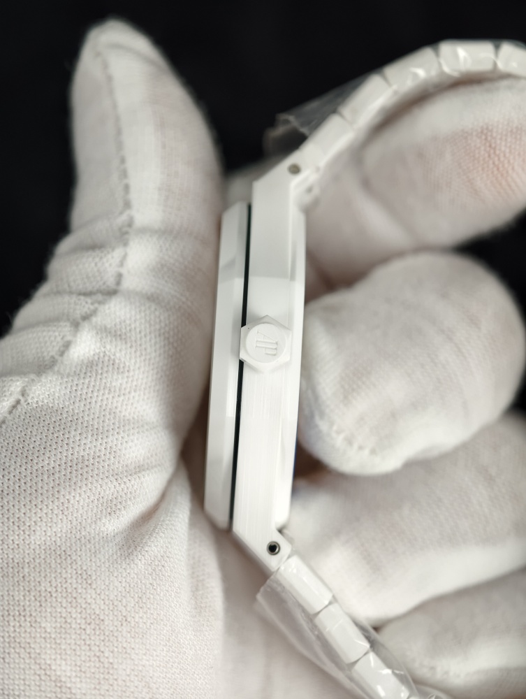 ZF Royal Oak 15500 41mm White Ceramic – SA4302 Free-Sprung Super Clone Movement