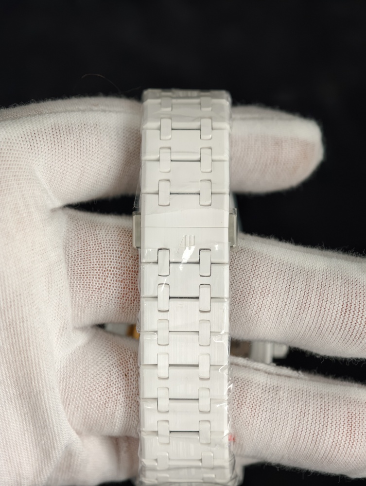 ZF Royal Oak 15500 41mm White Ceramic – SA4302 Free-Sprung Super Clone Movement