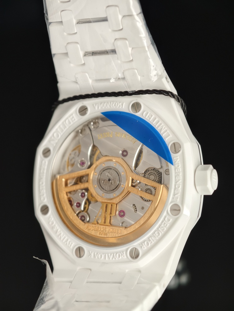 ZF Royal Oak 15500 41mm White Ceramic – SA4302 Free-Sprung Super Clone Movement