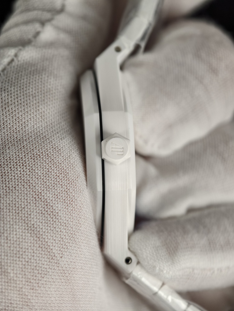 ZF Royal Oak 15500 41mm White Ceramic – SA4302 Free-Sprung Super Clone Movement