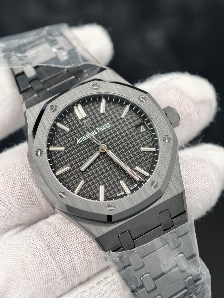 ZF Royal Oak 15500 41mm Full Black Ceramic – SA4302 Free-Sprung Super Clone Movement