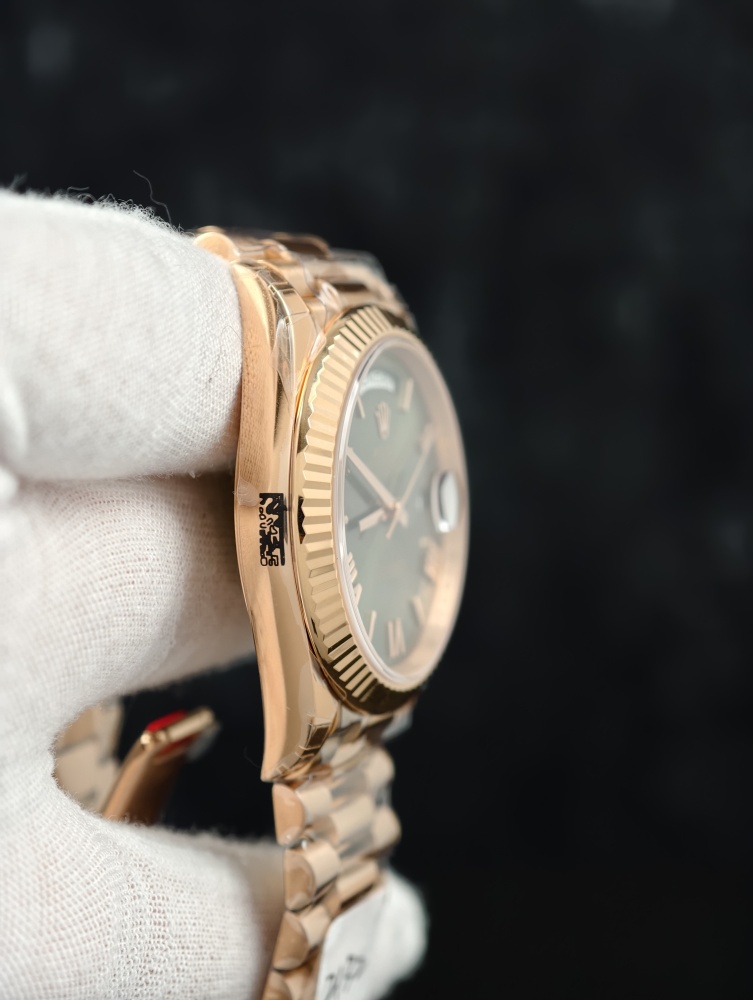 RGF Day-Date 40 Rose Gold Olive Dial | 40mm | SH3255 Super Clone Movement