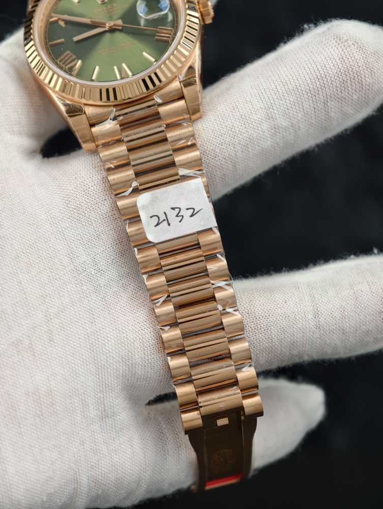 RGF Day-Date 40 Rose Gold Olive Dial | 40mm | SH3255 Super Clone Movement