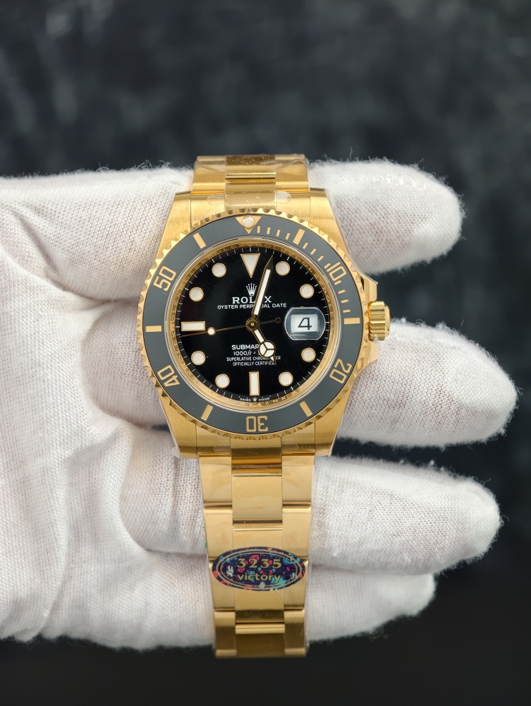 VF Submariner 126618LN 41mm Yellow Gold Black Dial – Black Ceramic Bezel