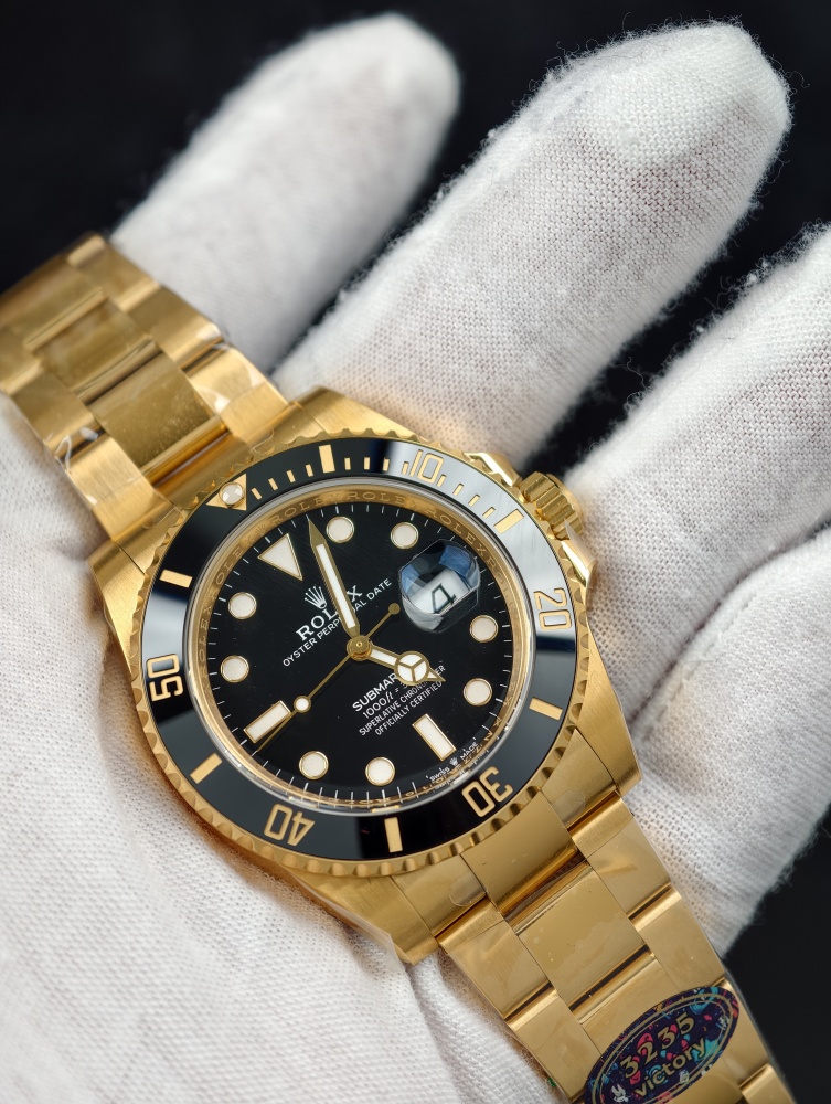 VF Submariner 126618LN 41mm Yellow Gold Black Dial – Black Ceramic Bezel