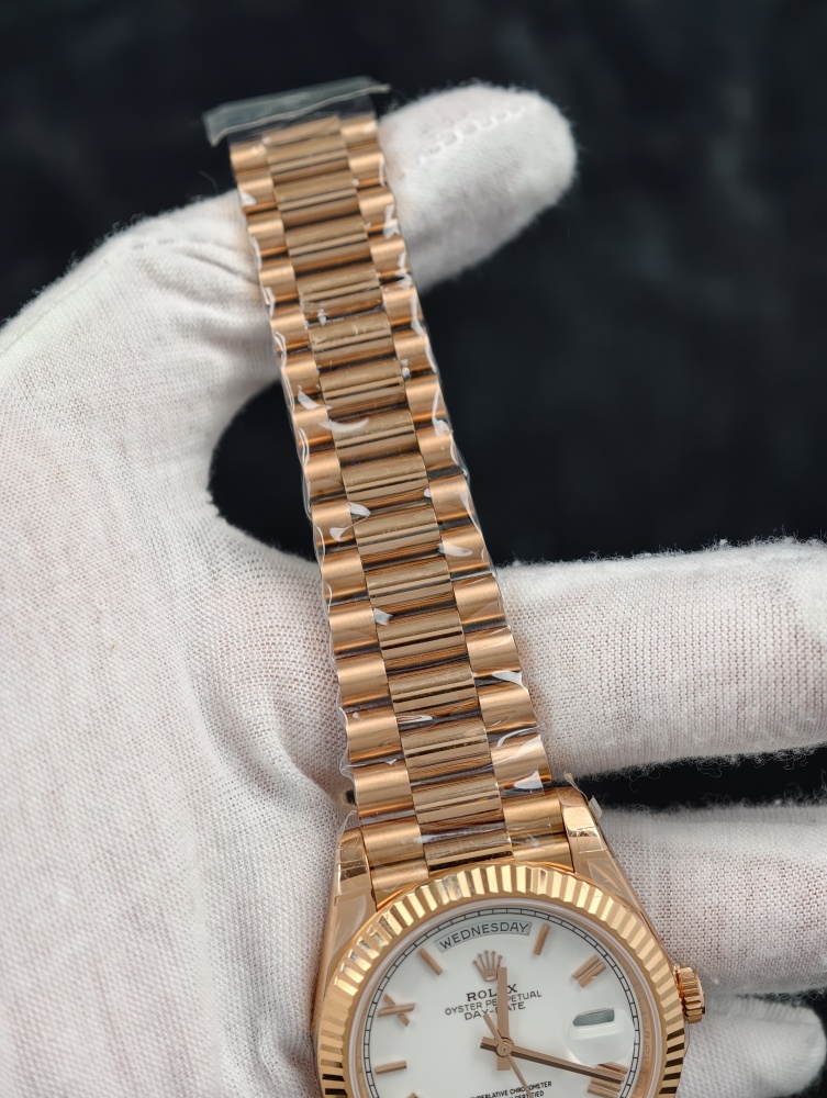 RC Day-Date 40mm Rose Gold White Dial – SH3255 Automatic Movement