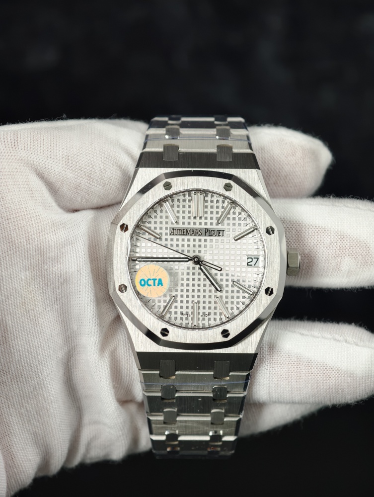 OCTA Royal Oak 15510 41mm White Dial – JH4302 Free-Sprung Super Clone Movement