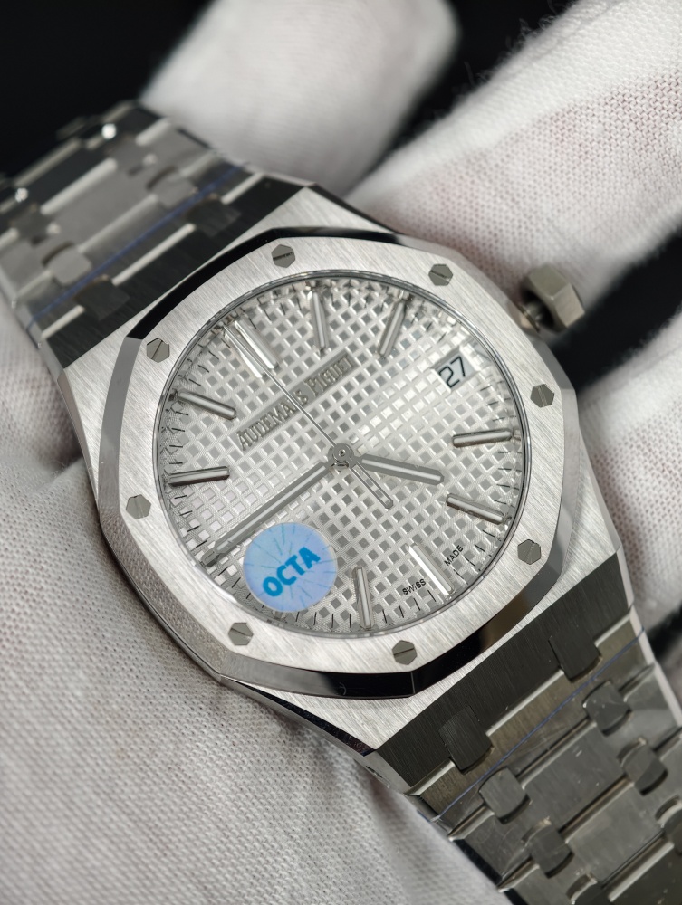 OCTA Royal Oak 15510 41mm White Dial – JH4302 Free-Sprung Super Clone Movement