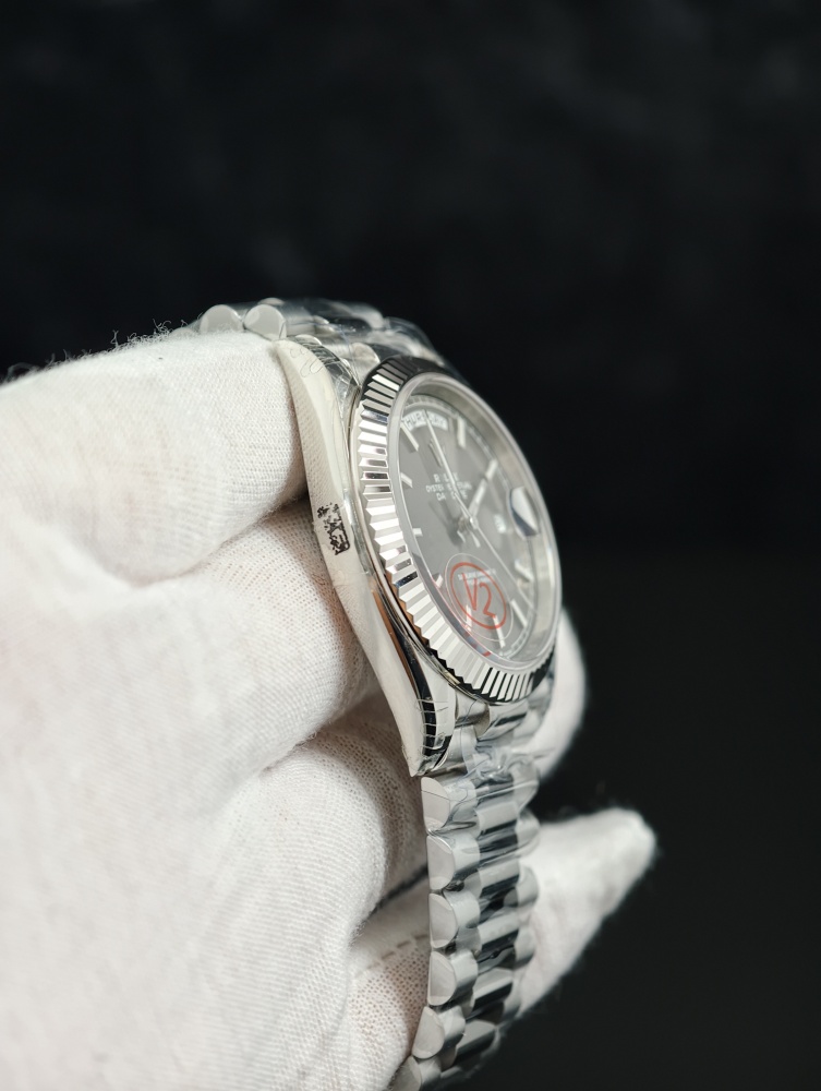 VSF V2 Day-Date 40mm White Gold Rhodium Dial – DD3255 Super Clone 182g