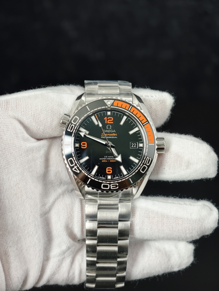 VSF Seamaster Planet Ocean Black & Orange | 43.5mm | DD8900 Super Clone Movement | Stainless Steel Bracelet