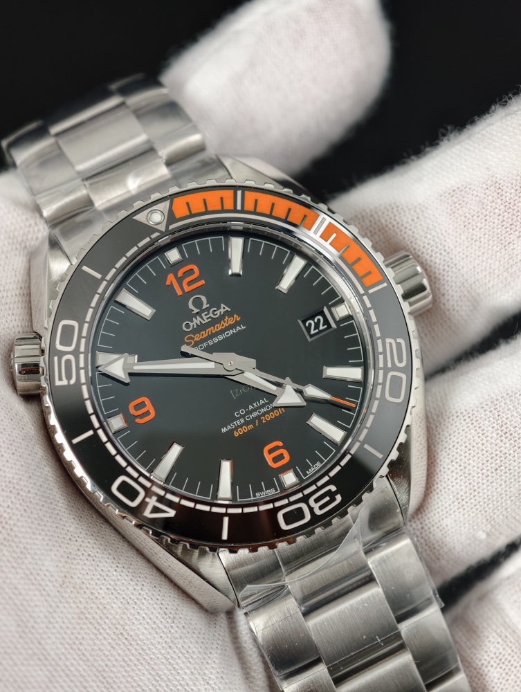 VSF Seamaster Planet Ocean Black & Orange | 43.5mm | DD8900 Super Clone Movement | Stainless Steel Bracelet