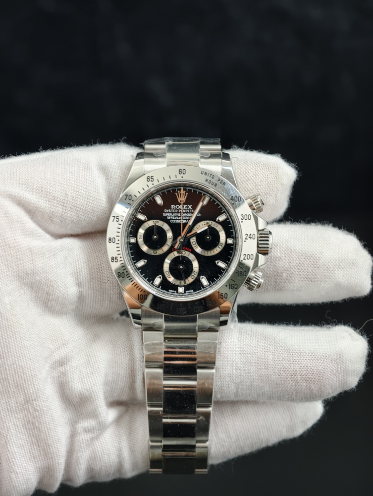 CCC Daytona 116520 40mm Black Dial – DD4130, SW Dial & Hands, Deep Crystal