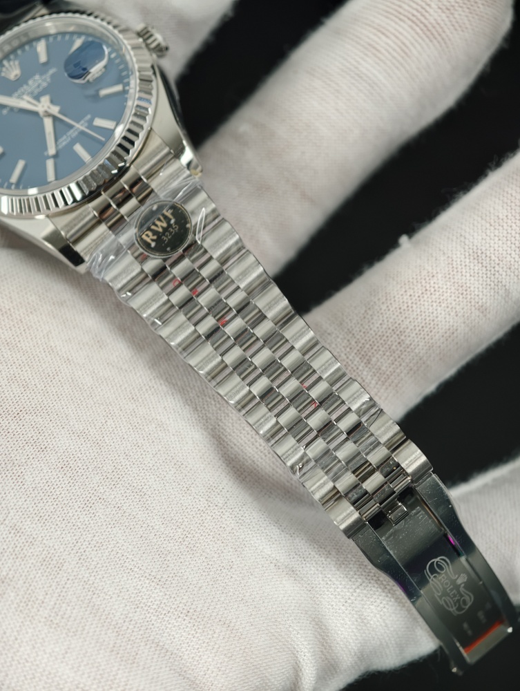 RW Free-Sprung Datejust Blue Dial | 36mm | Free-Sprung JH3235 Super Clone Movement | Jubilee Bracelet | Fluted Bezel