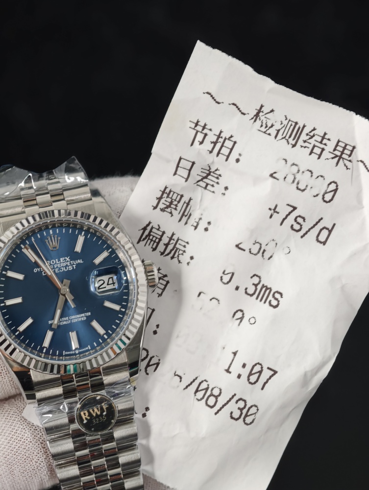 RW Free-Sprung Datejust Blue Dial | 36mm | Free-Sprung JH3235 Super Clone Movement | Jubilee Bracelet | Fluted Bezel