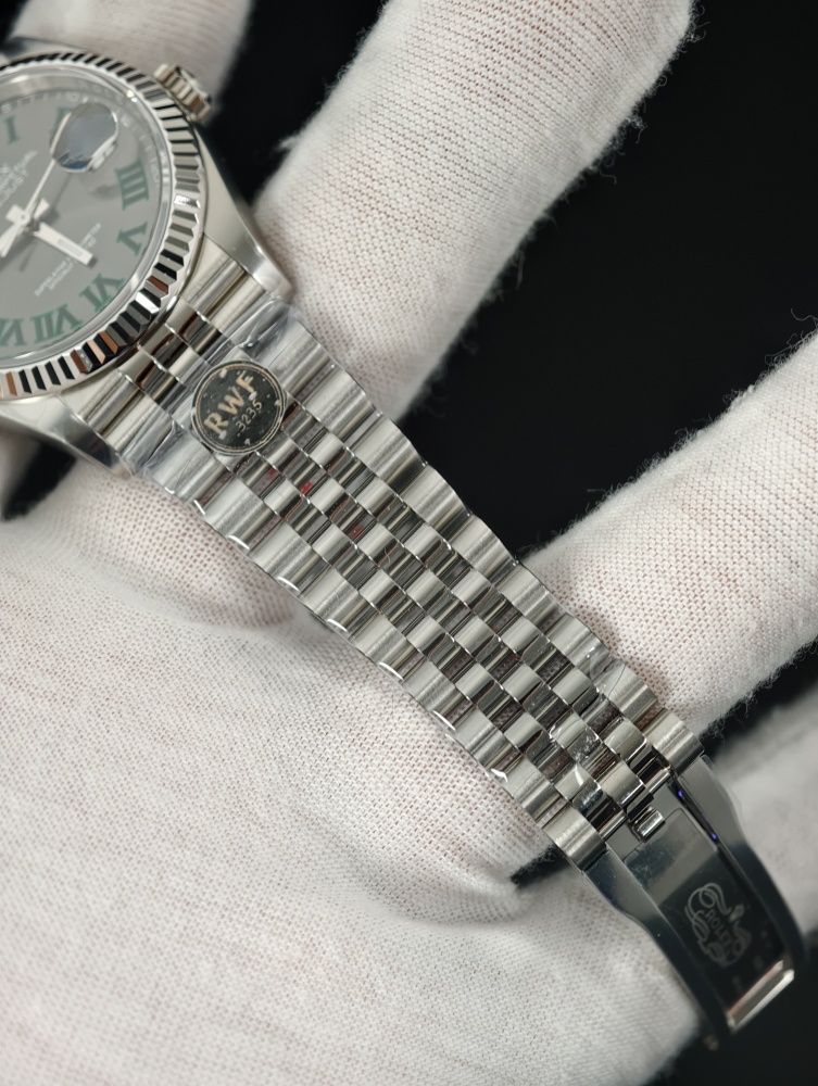 RW Free-Sprung Datejust Wimbledon Dial | 36mm | Free-Sprung JH3235 Super Clone Movement | Jubilee Bracelet | Fluted Bezel
