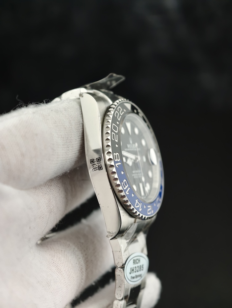RICH GMT-Master II Batman | 40mm | Free-Sprung JH3285 Super Clone GMT Movement | Oyster Bracelet