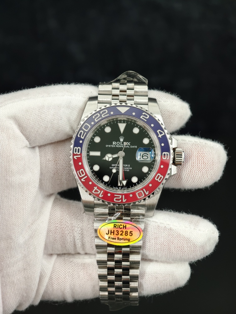 RICH Free-Sprung GMT-Master II Pepsi | Jubilee Bracelet | JH3285 Movement