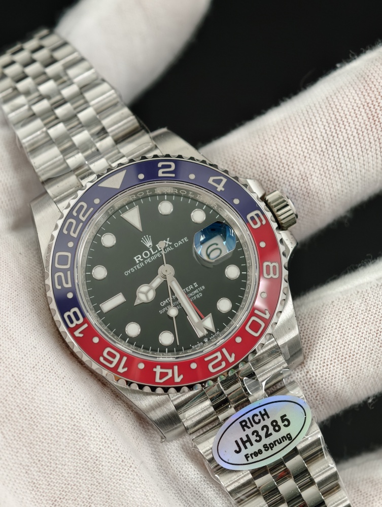 RICH Free-Sprung GMT-Master II Pepsi | Jubilee Bracelet | JH3285 Movement
