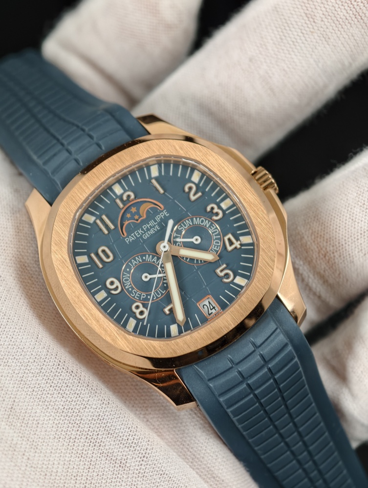 PPM V2 Aquanaut 5261R 40mm Blue-Grey – Weighted – Dandong PP26-330 Annual Calendar