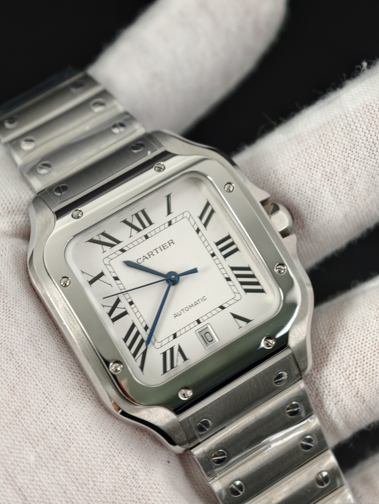 BVF Cartier Santos Large 40mm White Dial – Miyota 9015 Automatic Movement