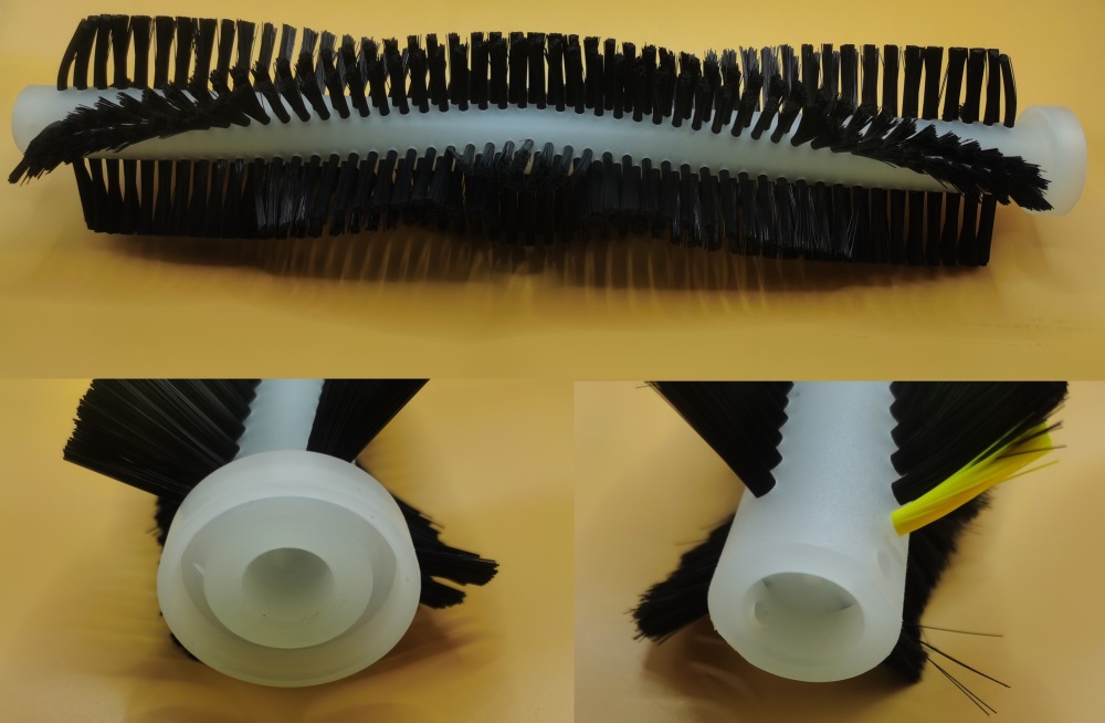 V-Shape Cylindrical Brush Assembly (Nylon, Single Row,?0.2mm?Filament)
