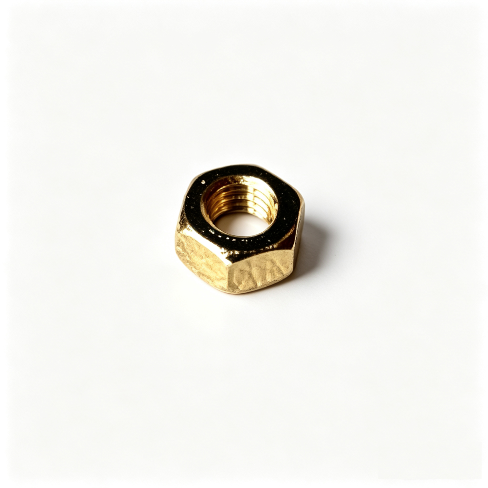 Copper Gold-Plated Hex Nut
