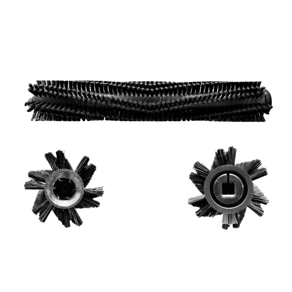 Front Roller Brush Assembly (Consumable) (Black, Anti-Drop)