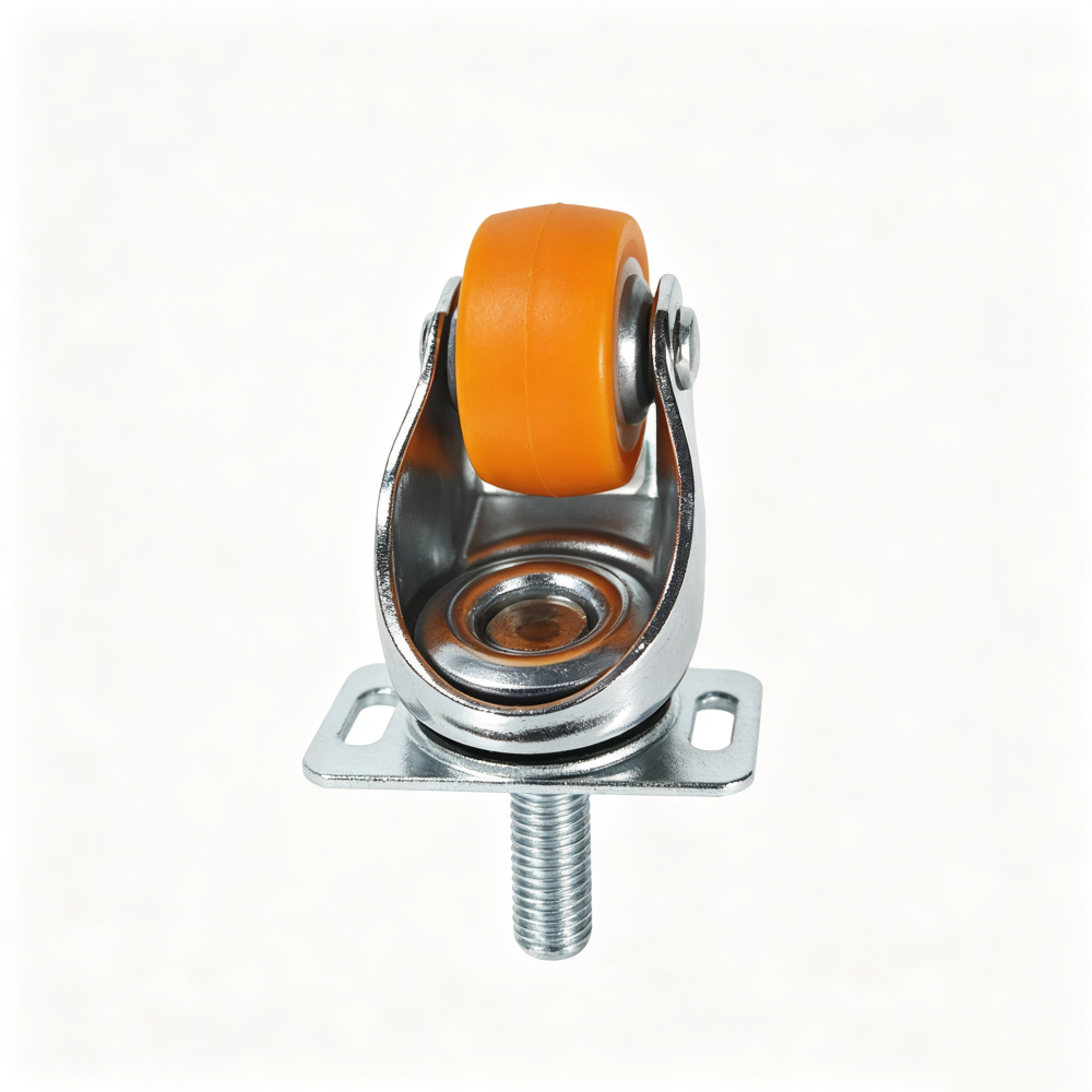 1-Inch Caster (M8×25L, Solid Nylon Wheel)