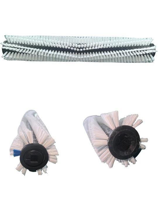 Front Roller Brush Assembly (Consumable) (White, Anti-Drop)