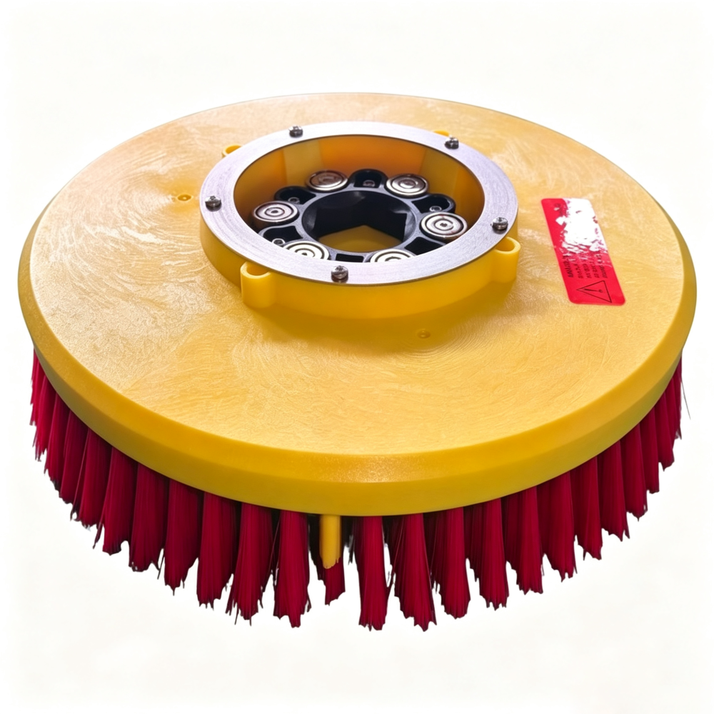 9" Magnetic Disc Brush Assembly (Consumable,Red,0.35mm,Filament,Enhanced Magnet Version)