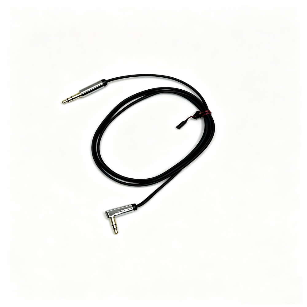 Audio Cable (3.5mm,Jack,1m,Straight to Right Angle)