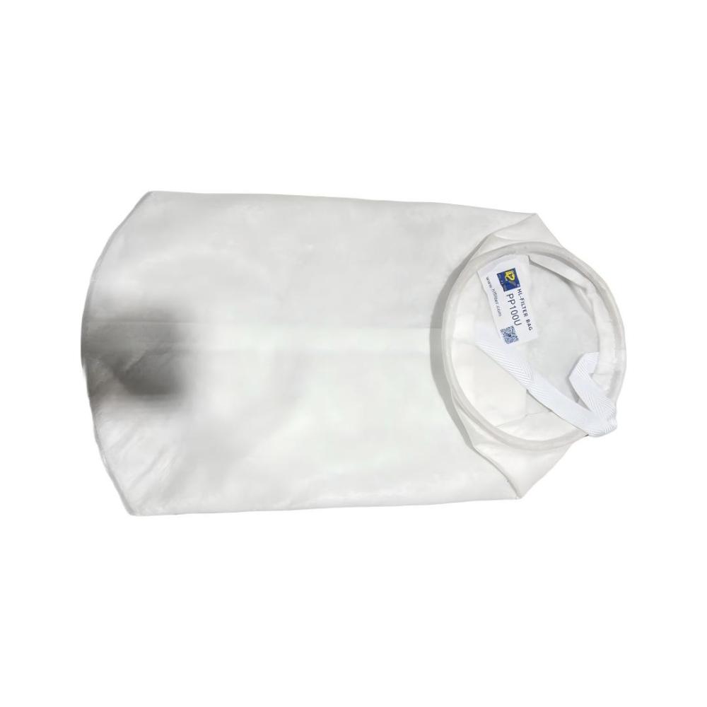 Filter Bag (100 Mesh, Non-Woven, 18×43cm, with Steel Ring)