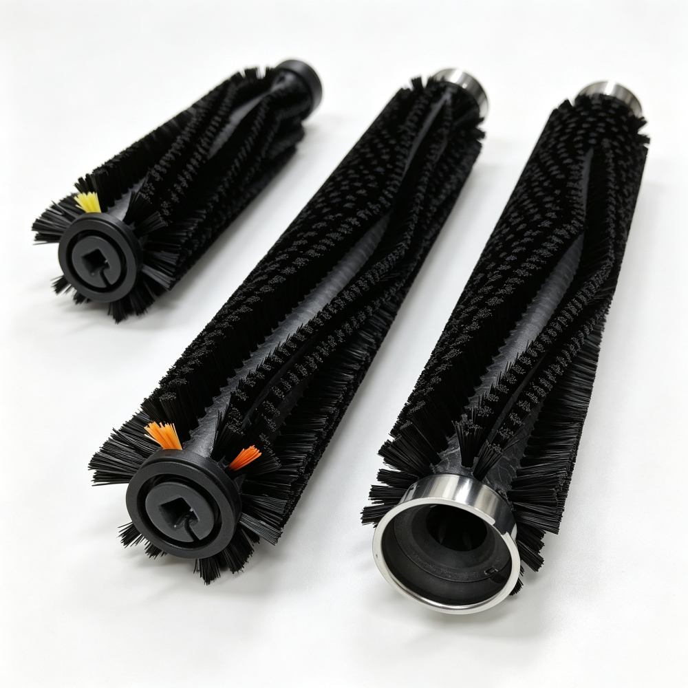 Front Roller Brush Assembly (Black, Anti-Drop, Anti-Static)