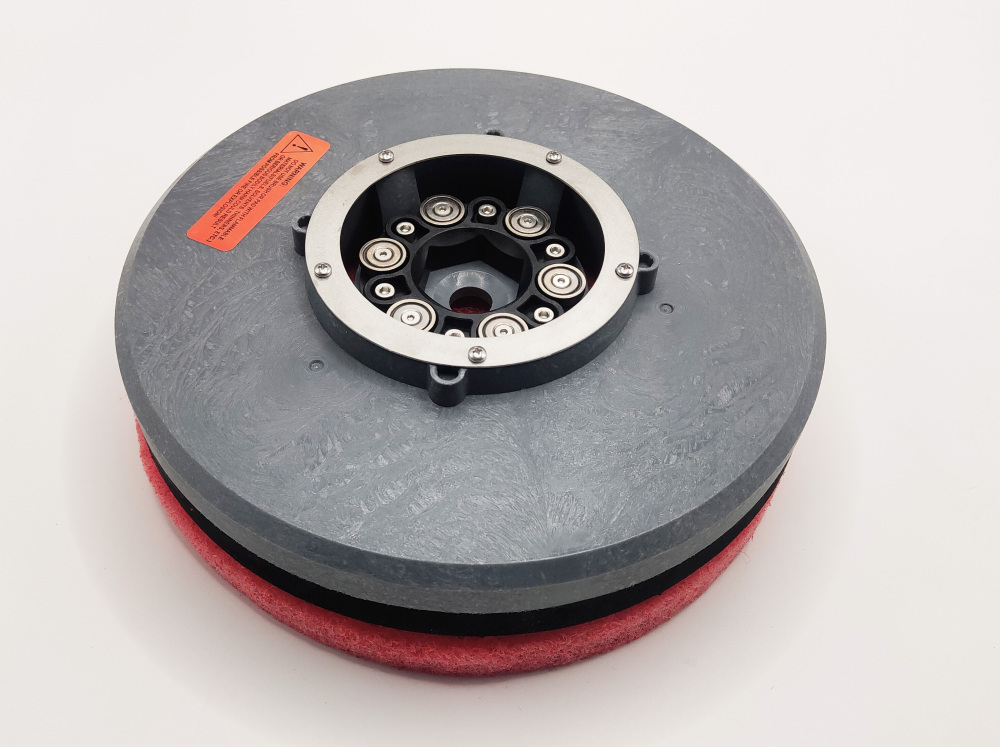 Pressurized Pad Holder & Cleaning Pad Kit (9", Red, for V3.7/V4.1/V4.2)