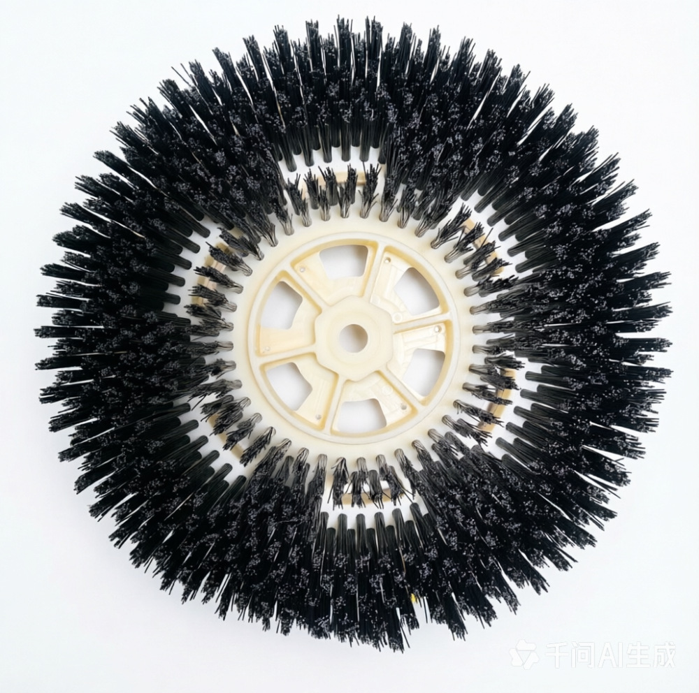 Magnetic brush deck assembly (black bristle, 10 inch)