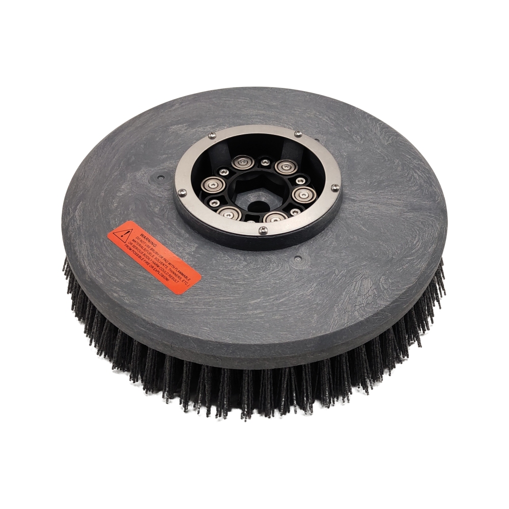 10" Magnetic Brush Disc Assembly (Black, Steel Wire)