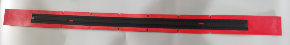 Front Rubber Squeegee (Red, Curved, Performance Enhanced)