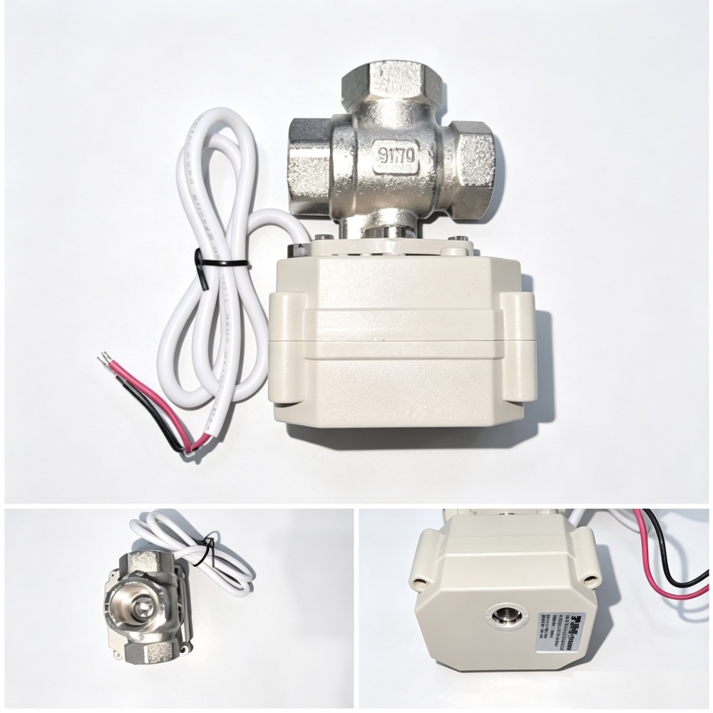 Workstation Electric Three-Way Ball Valve